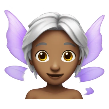 fairy with purple wings sticker