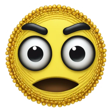 scared shaking sweating round yellow emoji sticker