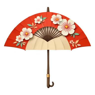 Ombrelle japonaise sticker