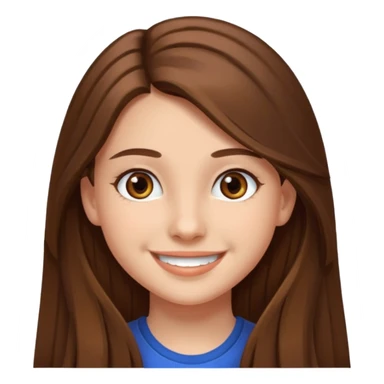 Дівчина з простими довгим волоссям 15 років волосся коричневе карі ока худа і girl 2024 sticker