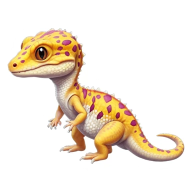 Leperd gecko dino sticker