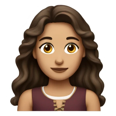 brunette girl with cavalier  sticker