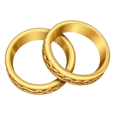 Create a double ring emoji which shows date fixed sticker