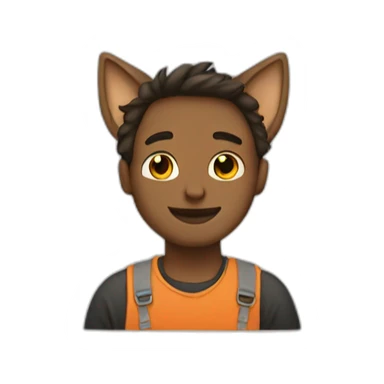 martin with cat ears sticker