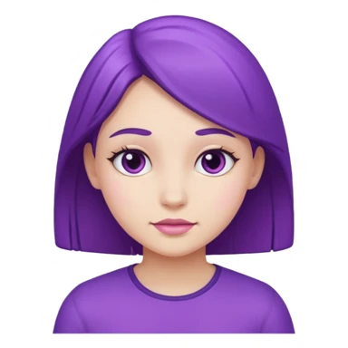 Purple girl sticker