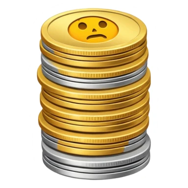 scared coin money sticker