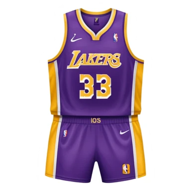 Uniforme de los lakers sticker