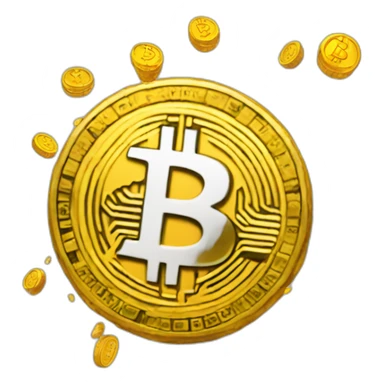 Bitcoin bouncing sticker