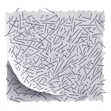 A piece of paper covered in chaotic, random black scribbles. The lines are so dense that most of the paper looks almost black from over-scribbling. Drawn with a pen or pencil sticker