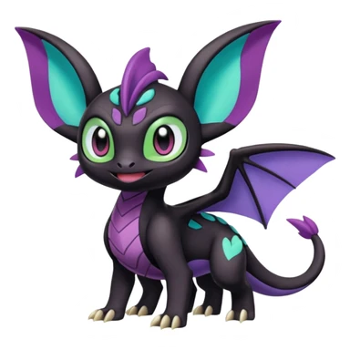 Meloetta-Noibat-Spyro-Toothless-Stitch-Pokémon-Fakémon-creature-hybrid sticker