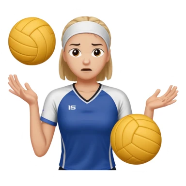 Me hating volleyball practice sticker