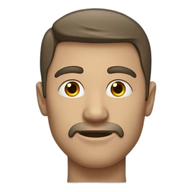 A man with an eye instead of his head  sticker