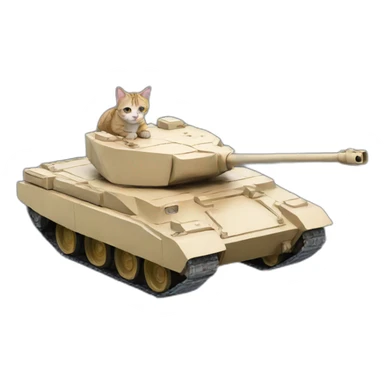 Tank with cat sticker