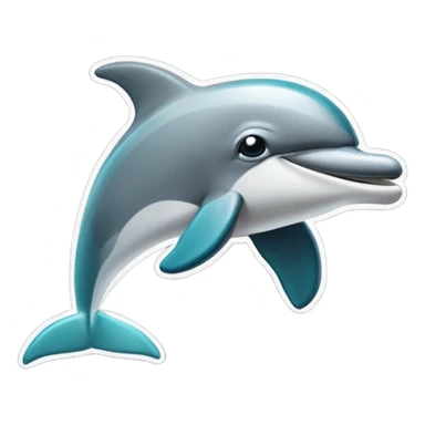 Dolphin with Las Vegas Raiders cap  sticker