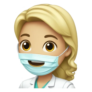 Girl dentist sticker