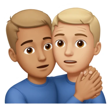 Light skinned man getting his head grabbed by a white hand sticker