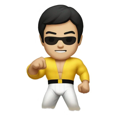bruce lee one inch punch sticker