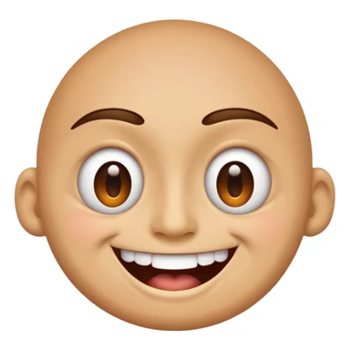 I want an overly excited face that says “I am so excited, I cannot contain. With eyes tightly squeezed closed together and a big grin emoji. With no  eyes  sticker