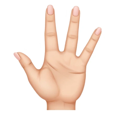 Fais-moi demain coller les unes à côté des autres. La première main gauche le pouce, l’index, majeur sont levé alors que l’annulaire et auriculaire sont repliés. Reproduit la même chose pour la main droite. sticker