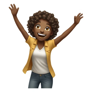 happy girl enjoying life sticker