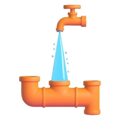 
3D render of a cracked pipe with water dripping from it, Pixar-style, clean and realistic, soft reflections, isolated on white background, professional and colorful

 sticker