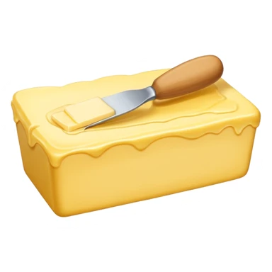 Create an image which says butter  sticker