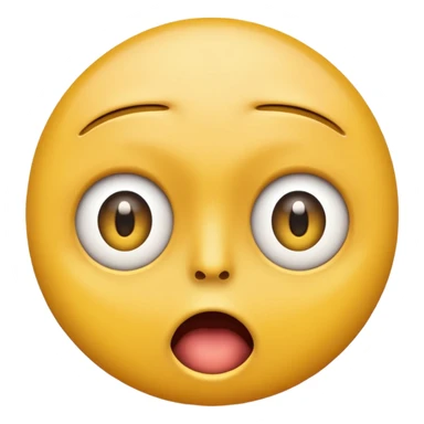 Eye twitch emoji. Standard yellow emoji face. One eye half open in a twitch way. Mouth in a shocked expression  sticker