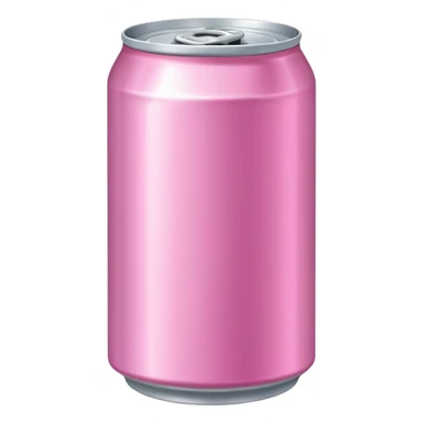 a plain no logo soda can in pink color sticker