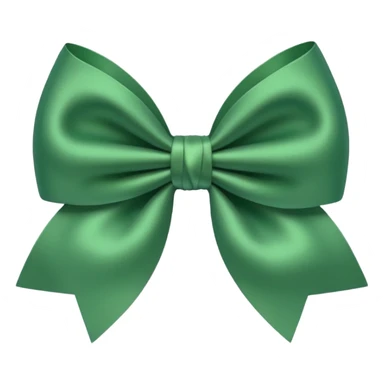 Coquette bow green sticker