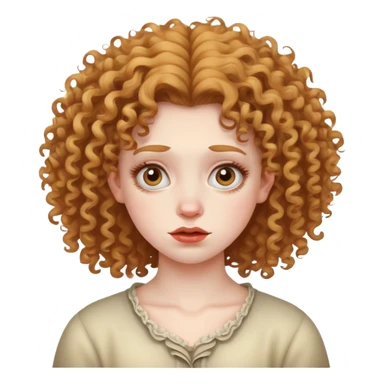 A very jealous girl, she looks ugly and has curly hair that is not beautiful at all  sticker