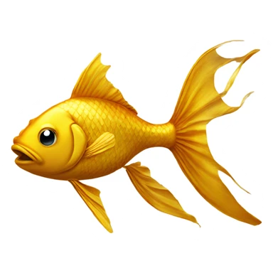 golden fish and newspaper sticker