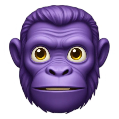 purple ape greeting sticker