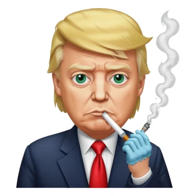 Donald trump smoking meth sticker