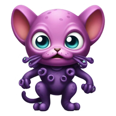 villain octo cat sticker
