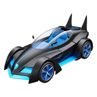 Hot wheels cartoons BatGirl’s stealth retro cat burglar sporty futuristic pursuit mobile cruiser car (reclined seating position) sticker