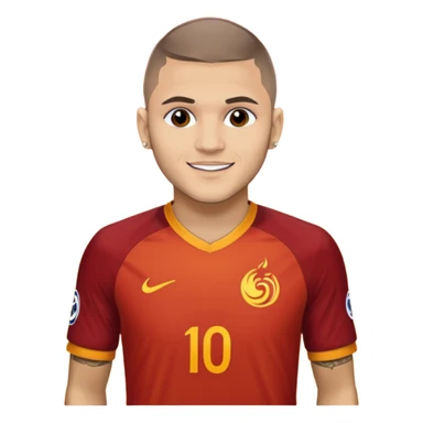 Mauro icardi Galatasaray formasıyla gol sevinci yapıyor sticker