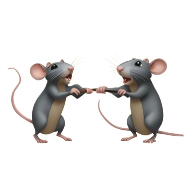 Two rats pull a sign with the inscription "ALINGHT" in different directions Two rats pull a sign with the inscription "ALINGHT" in different directions sticker