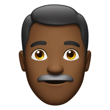 BOLD MAN WITH STARS INSTEAD MOUTH sticker