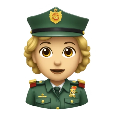 Mujer Guardia Civil enojada sticker