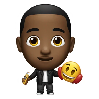 Diddy with a drake toy in his hand sticker