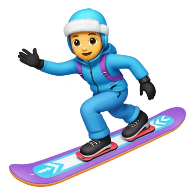 snow board,colorful, negative: character. sticker