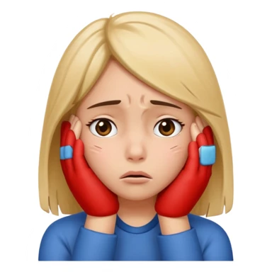 face palm girl sticker