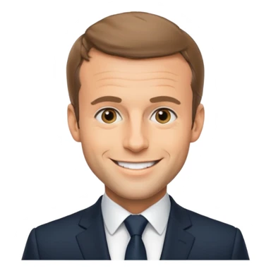 Un emojin de Emmanuel Macron  sticker