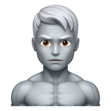 Silver skin muscle sticker