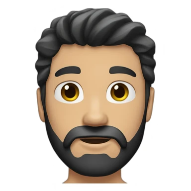 white-man-black-hair-beard-muscles sticker