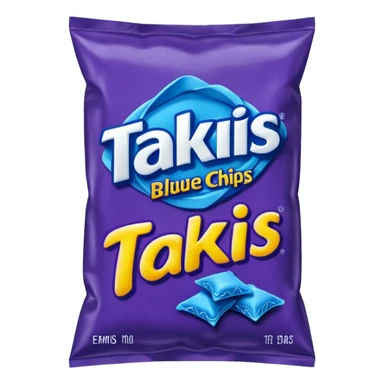 takis blue chips bag
 sticker