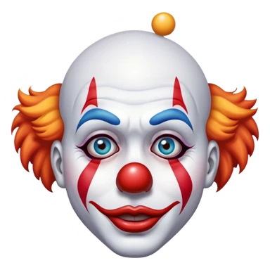 Clown with tear sticker