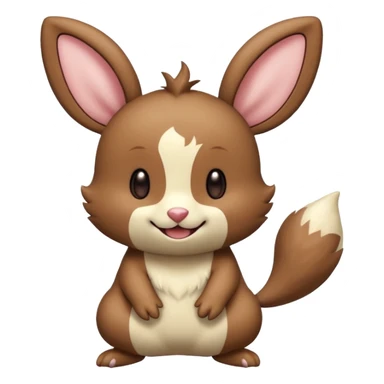 Teddiursa-Minccino-Yamper-fusion  sticker