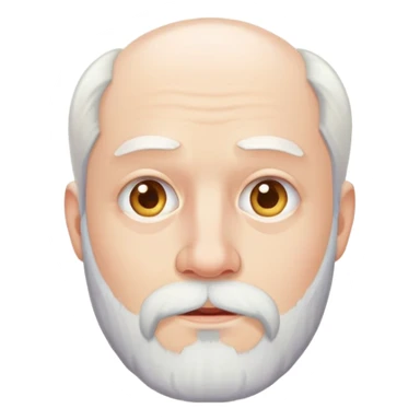 unhealthy  white chin beard sticker