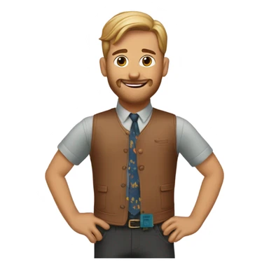 garrett birthday with wiener dog sticker